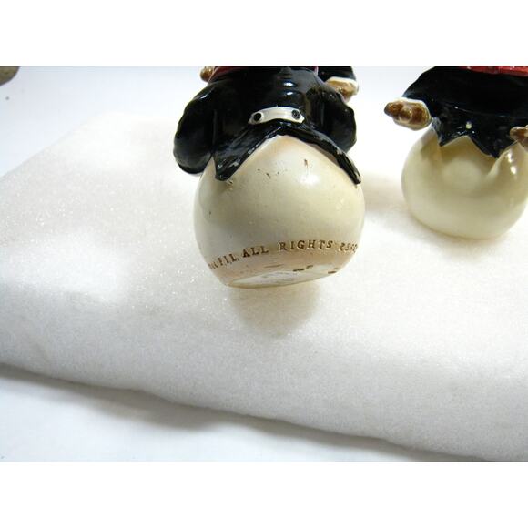 Vintage Christmas Holiday Decor Snowman set Signed 2004 P.I.L Finely Detailed - Picture 8 of 10